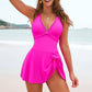 V-NECK SWIM DRESS