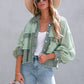 PATCHWORK WAFFLE COAT