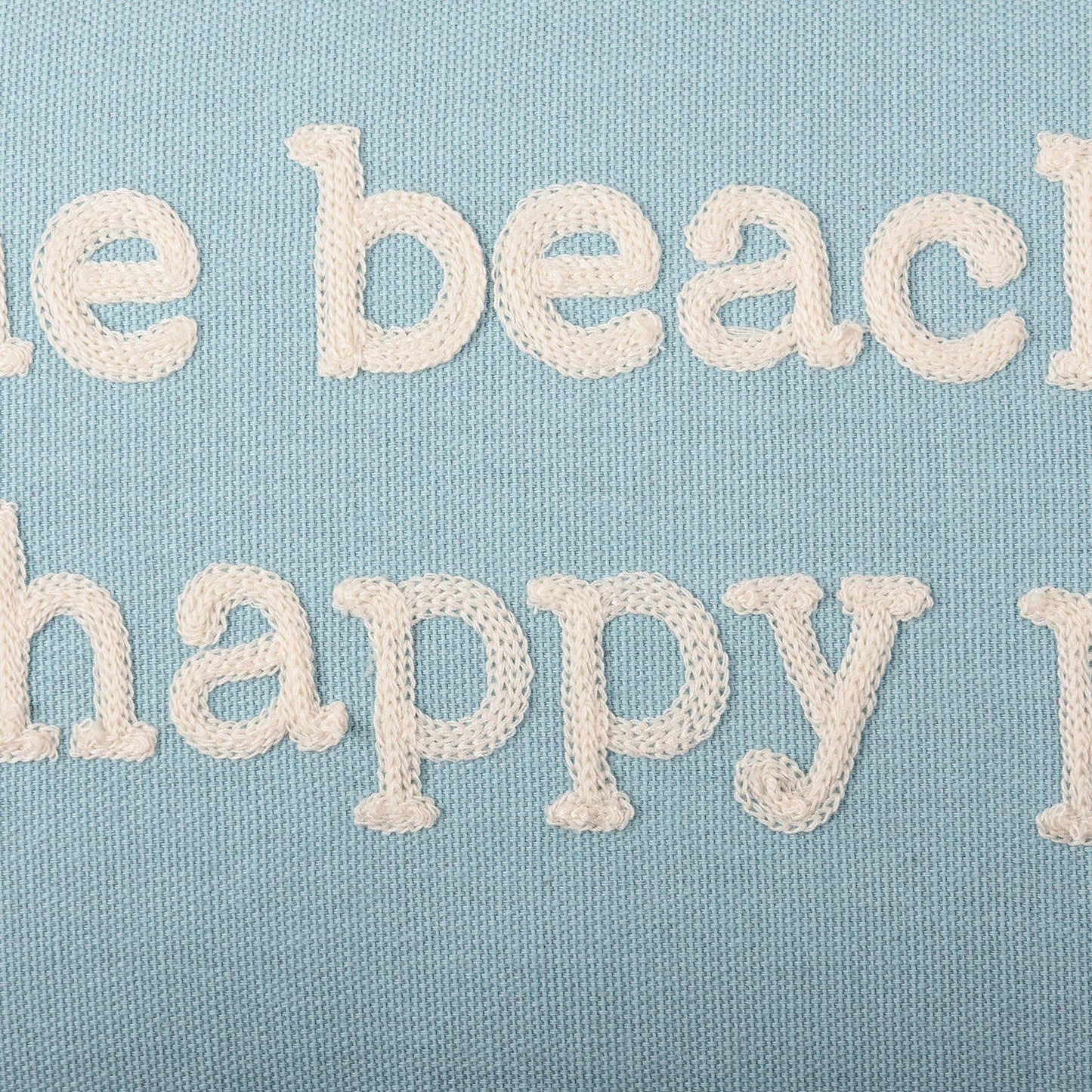 THE BEACH IS MY HAPPY PLACE PILLOW