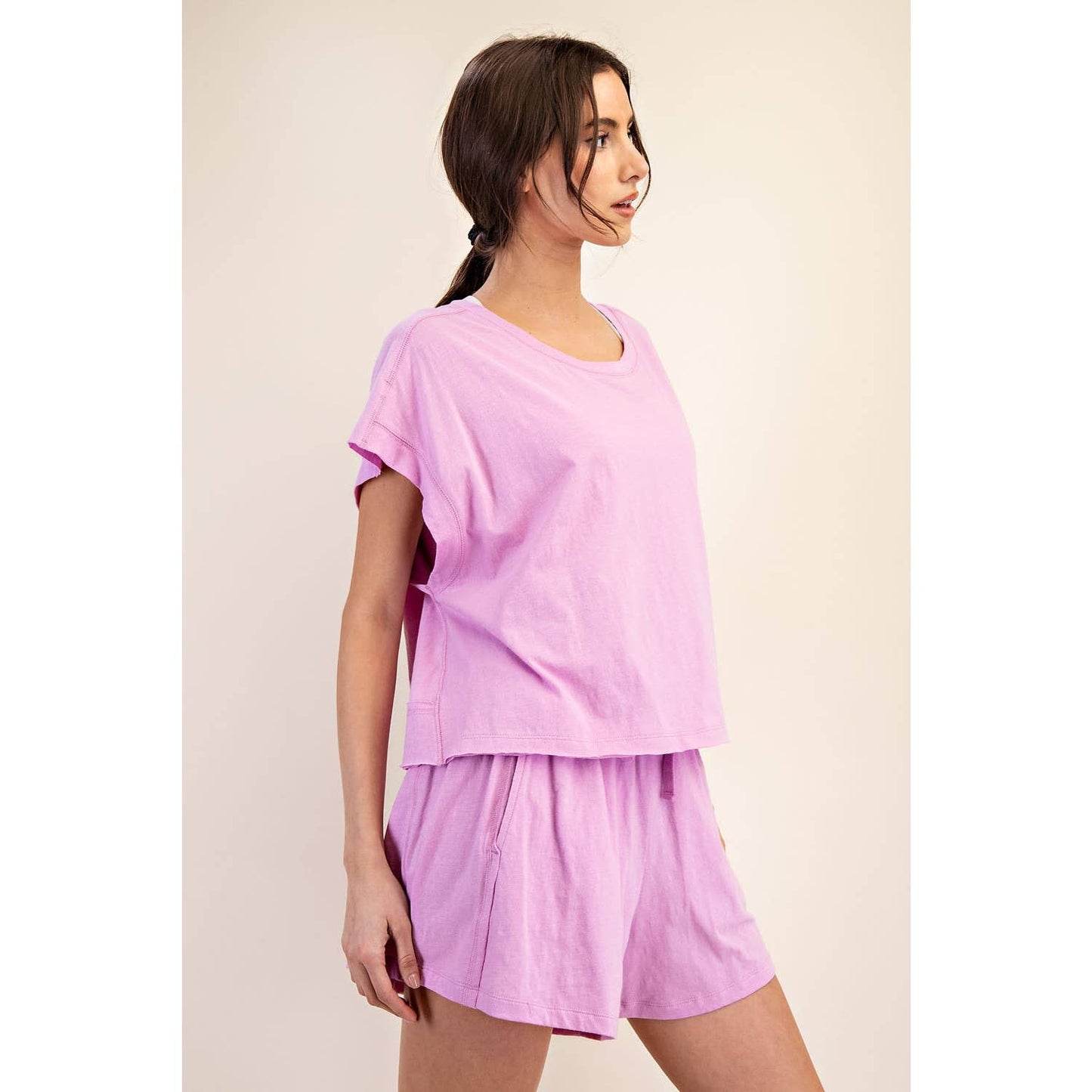 COTTON SLUB OPEN BACK TOP