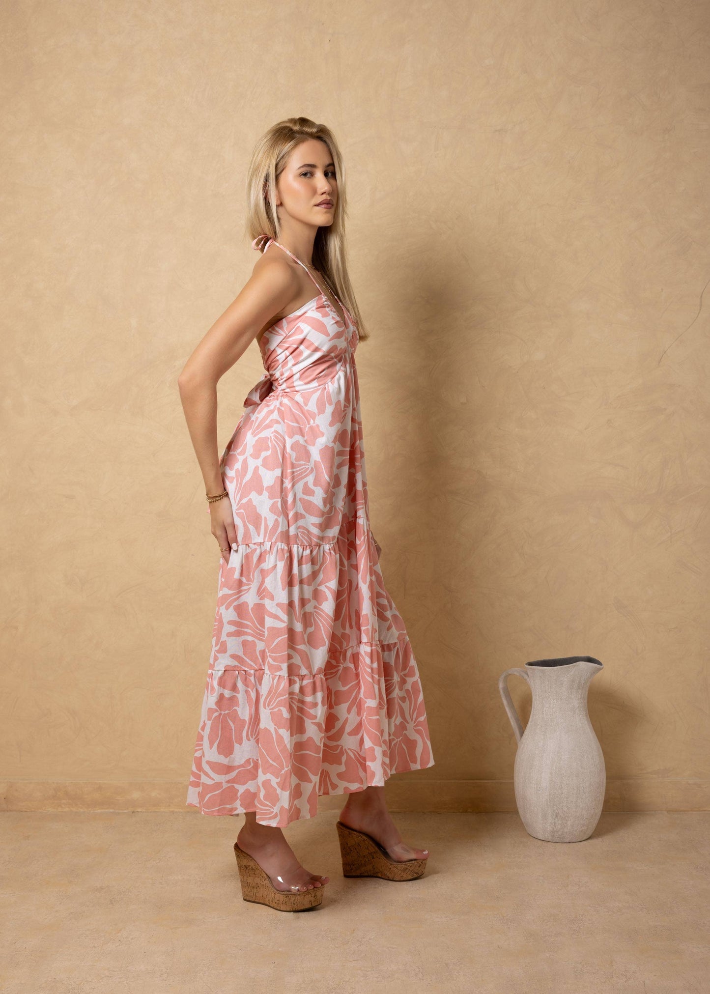ROSE PETALS MAXI DRESS