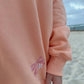 TROPICAL SHERBERT EMBROIDERED SWEATSHIRT