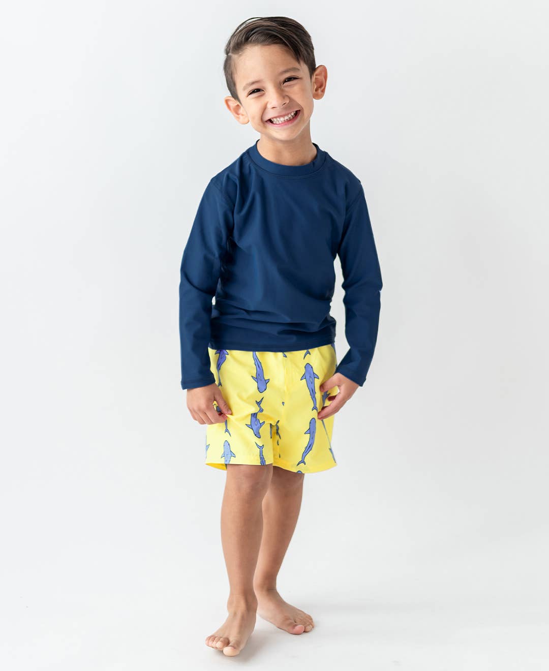BOYS JAWSOME SHARK SWIM TRUNKS