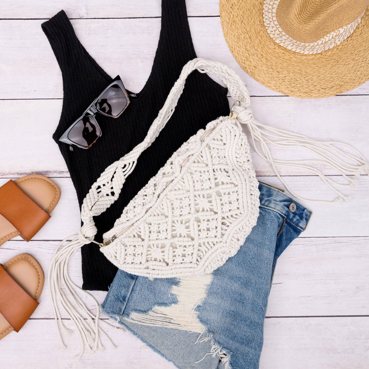 MACRAME SLING BAG