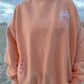 TROPICAL SHERBERT EMBROIDERED SWEATSHIRT