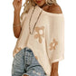 BOHO SUMMER FLOWER CROCHET TOP