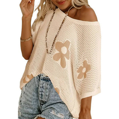 BOHO SUMMER FLOWER CROCHET TOP