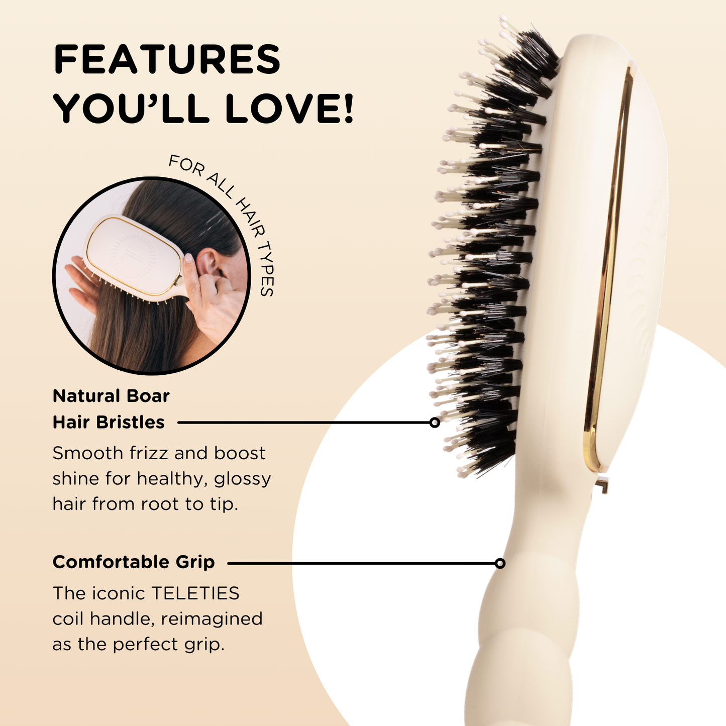 TELETIES: MULTI USE HAIR BRUSH