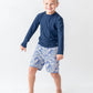 BOYS OCEAN CAMO SWIM TRUNKS