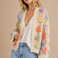 ROSE CROCHET CARDIGAN