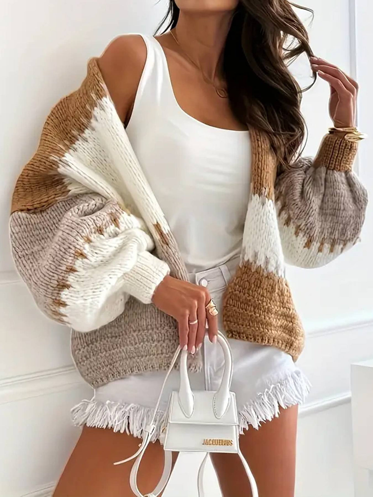 COLORBLOCK CARDIGAN