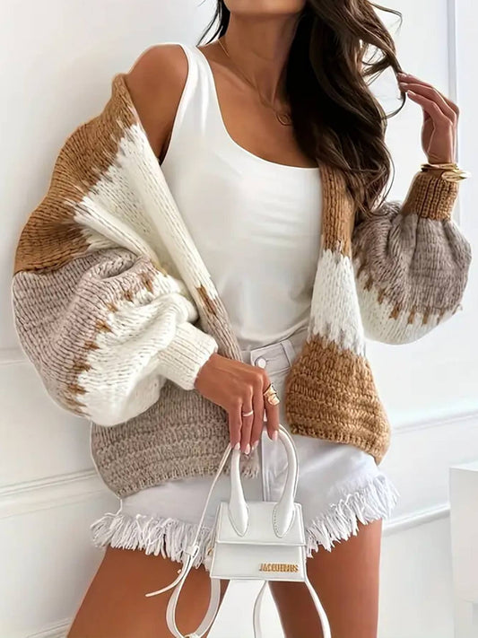 COLORBLOCK CARDIGAN