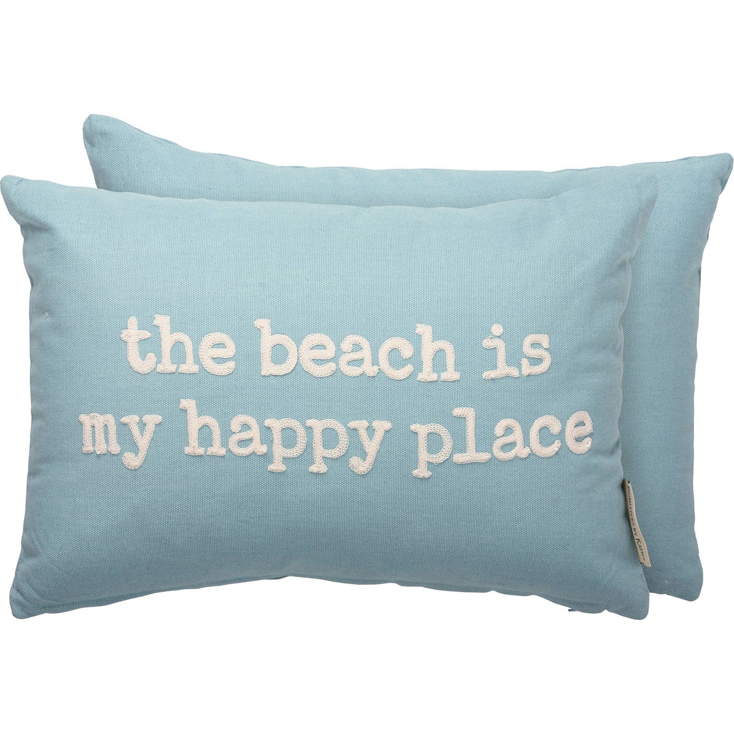 THE BEACH IS MY HAPPY PLACE PILLOW