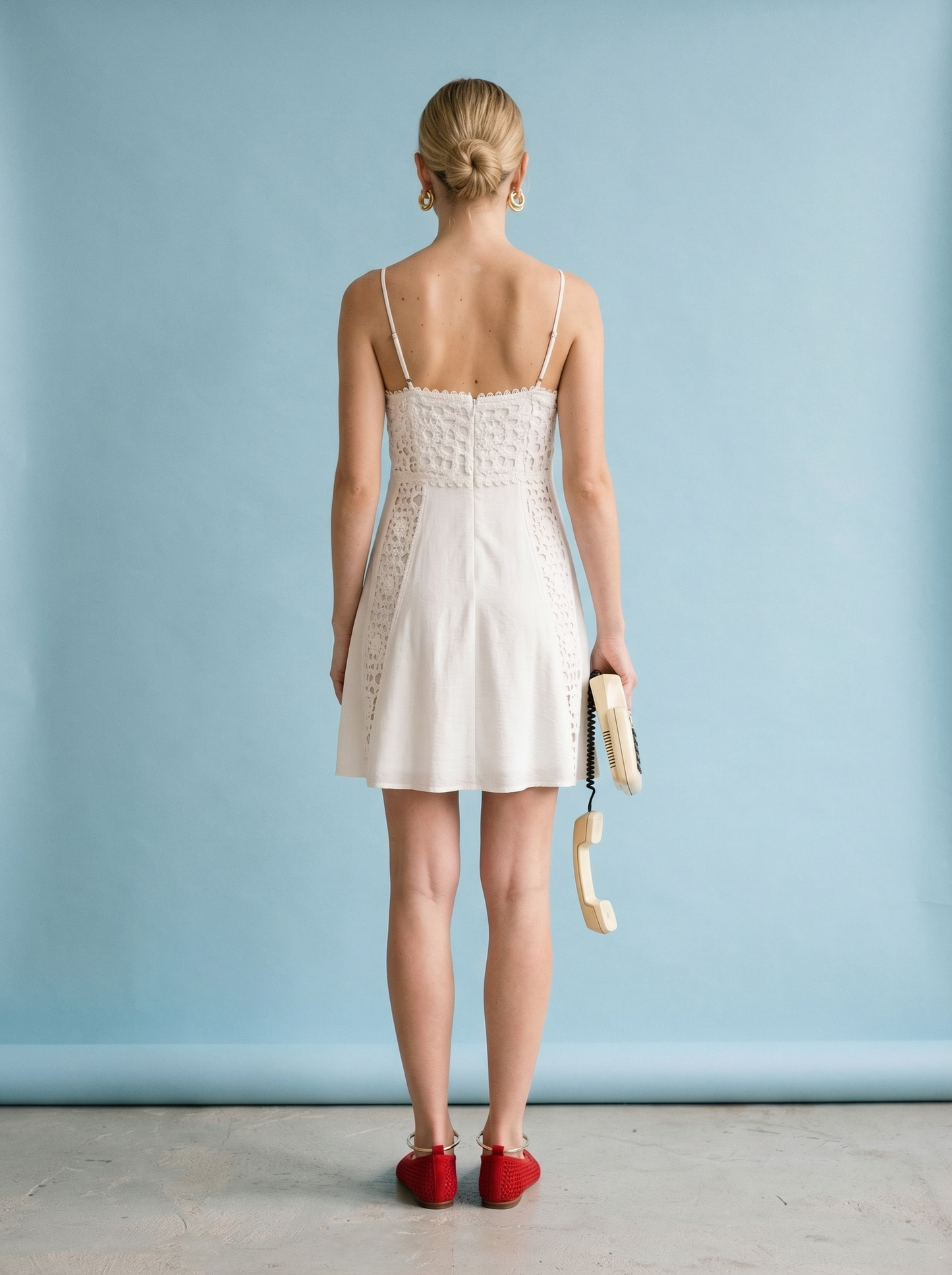 JASMINE CROCHET DETAIL MINI DRESS