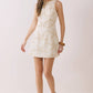 STARFISH EMBROIDERED MINI DRESS