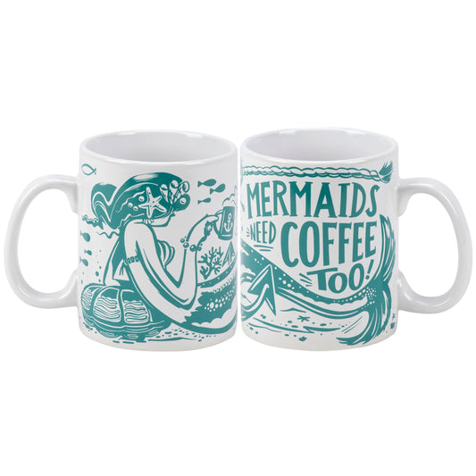 MERMAIDS NEED COFFEE MUG