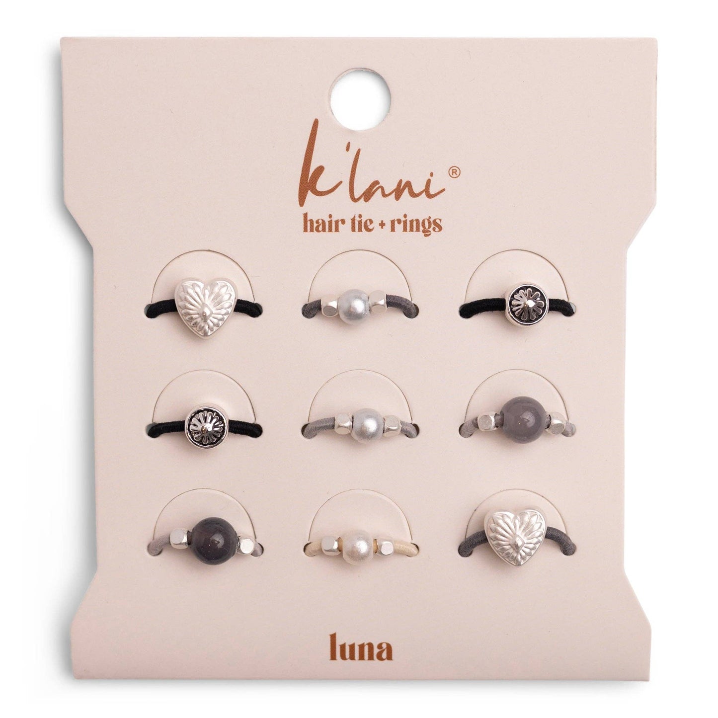 SEASHELL BEACH VIBE HAIR TIE RINGS