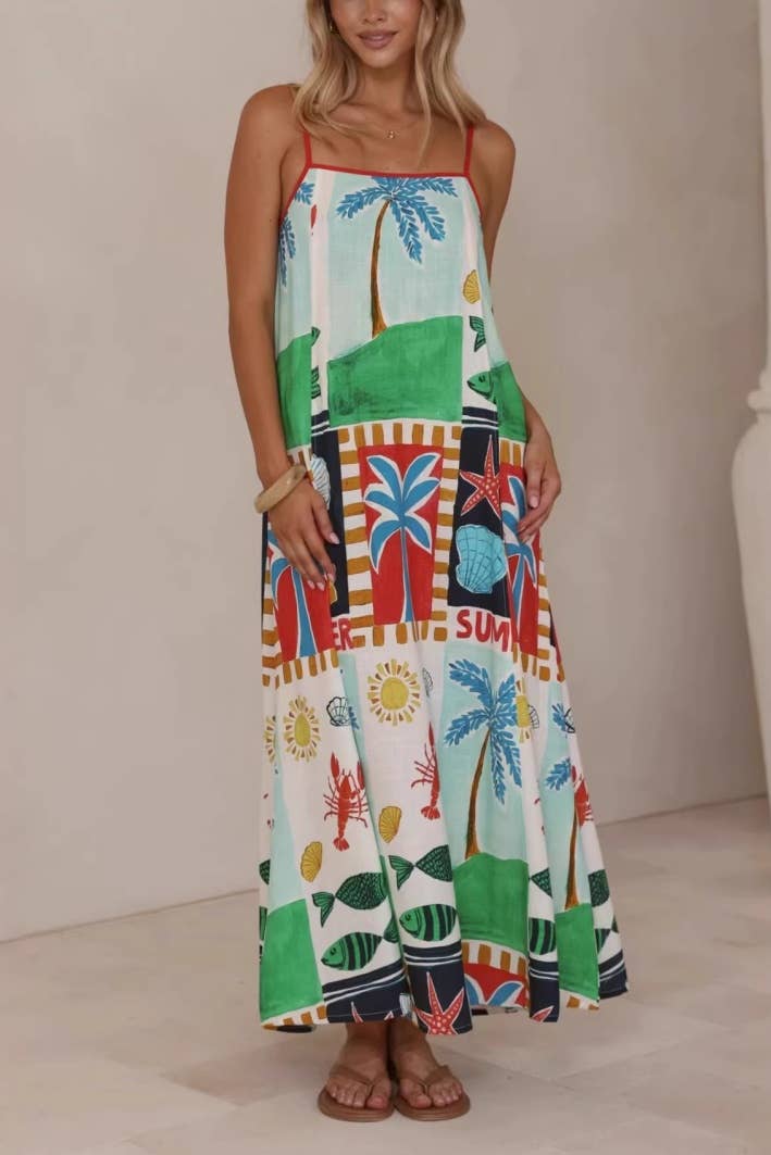 SEASCAPE MAXI DRESS