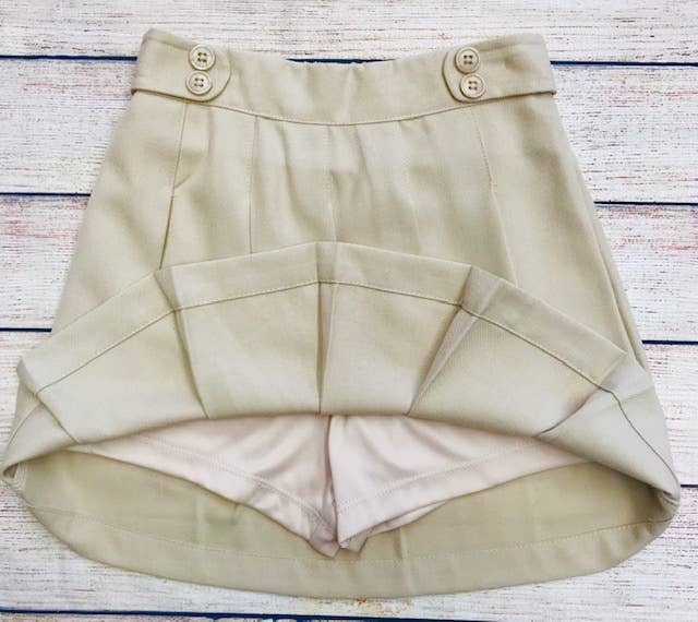 GIRL'S PLEATED UNIFORM SKORT