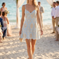 LACE FIT & FLARE MINI DRESS