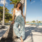 TROPICAL PRINT HAREM PANTS