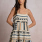 MARTINA NEUTRAL AZTEC MINI DRESS