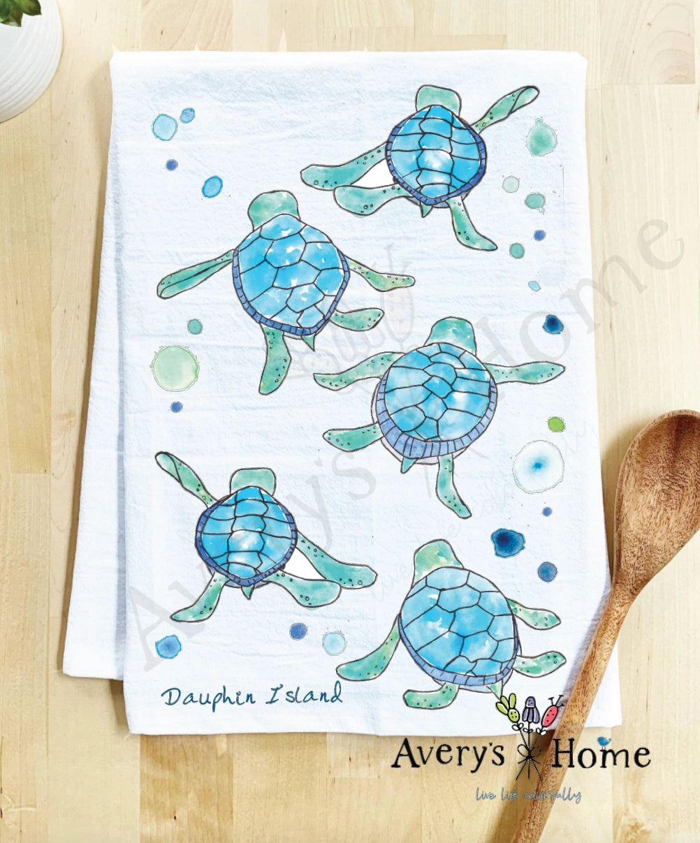 WATERCOLOR  TEA TOWELS & STONE COASTERS