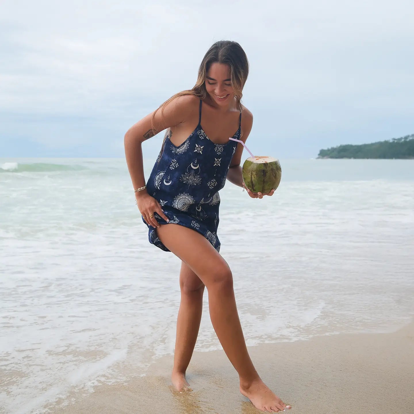 NIGHTFALL BAREFOOT BEACH DRESS