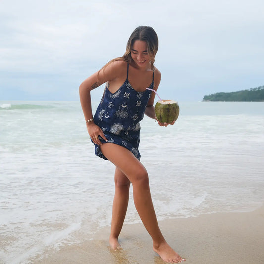 NIGHTFALL BAREFOOT BEACH DRESS