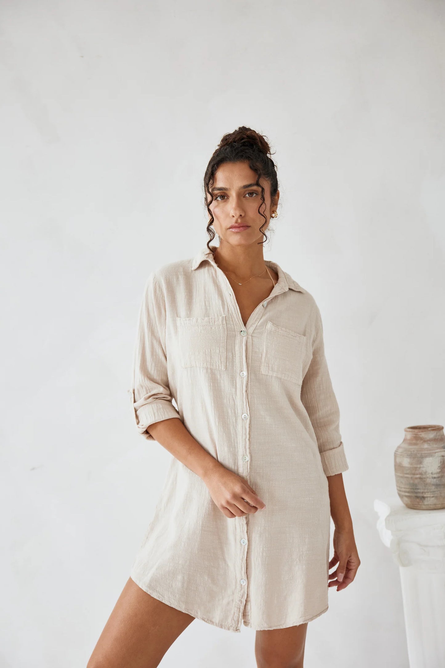 CABANA OVERSIZED SHIRT DRESS