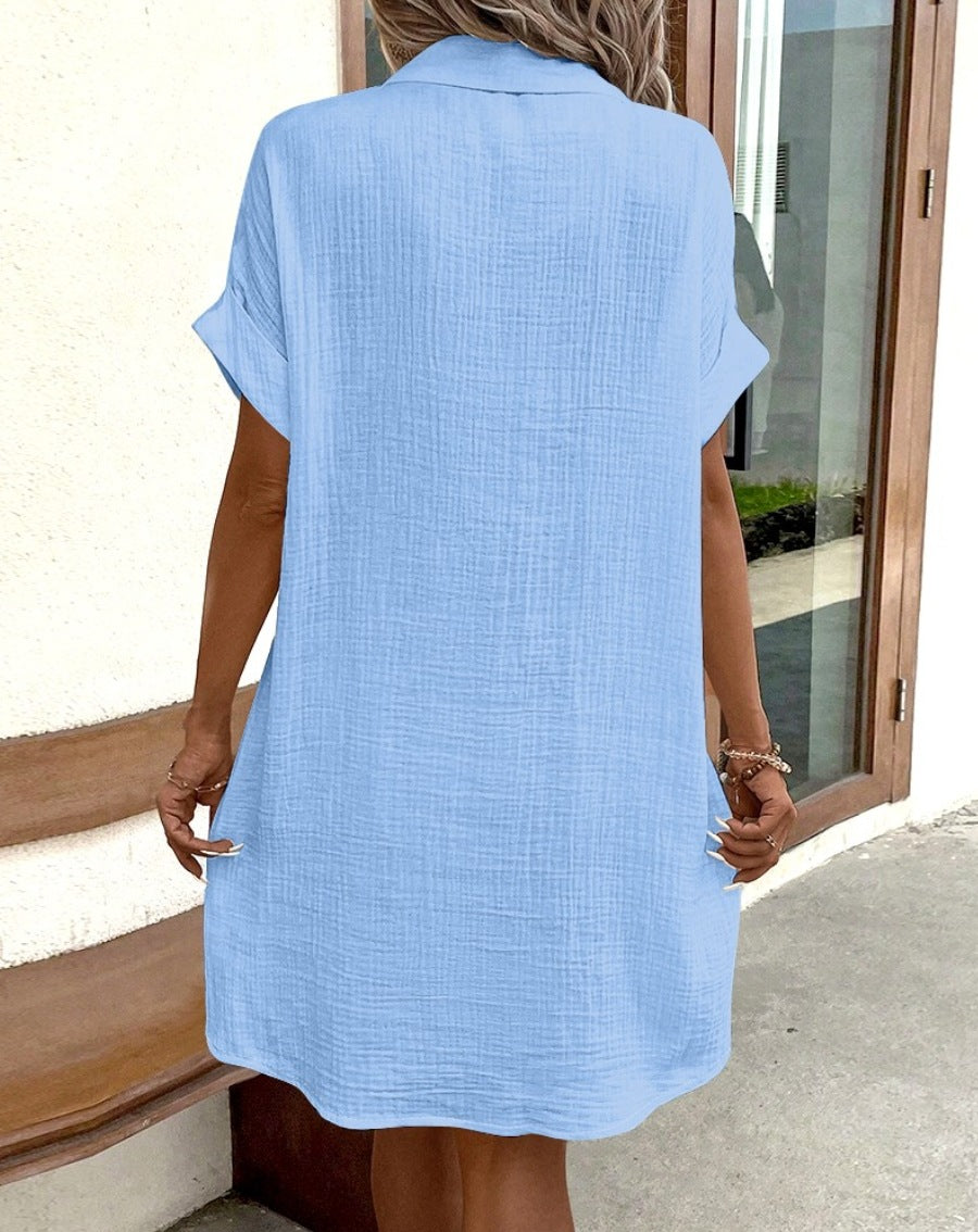 BRENDA BUTTON UP SHIRT DRESS