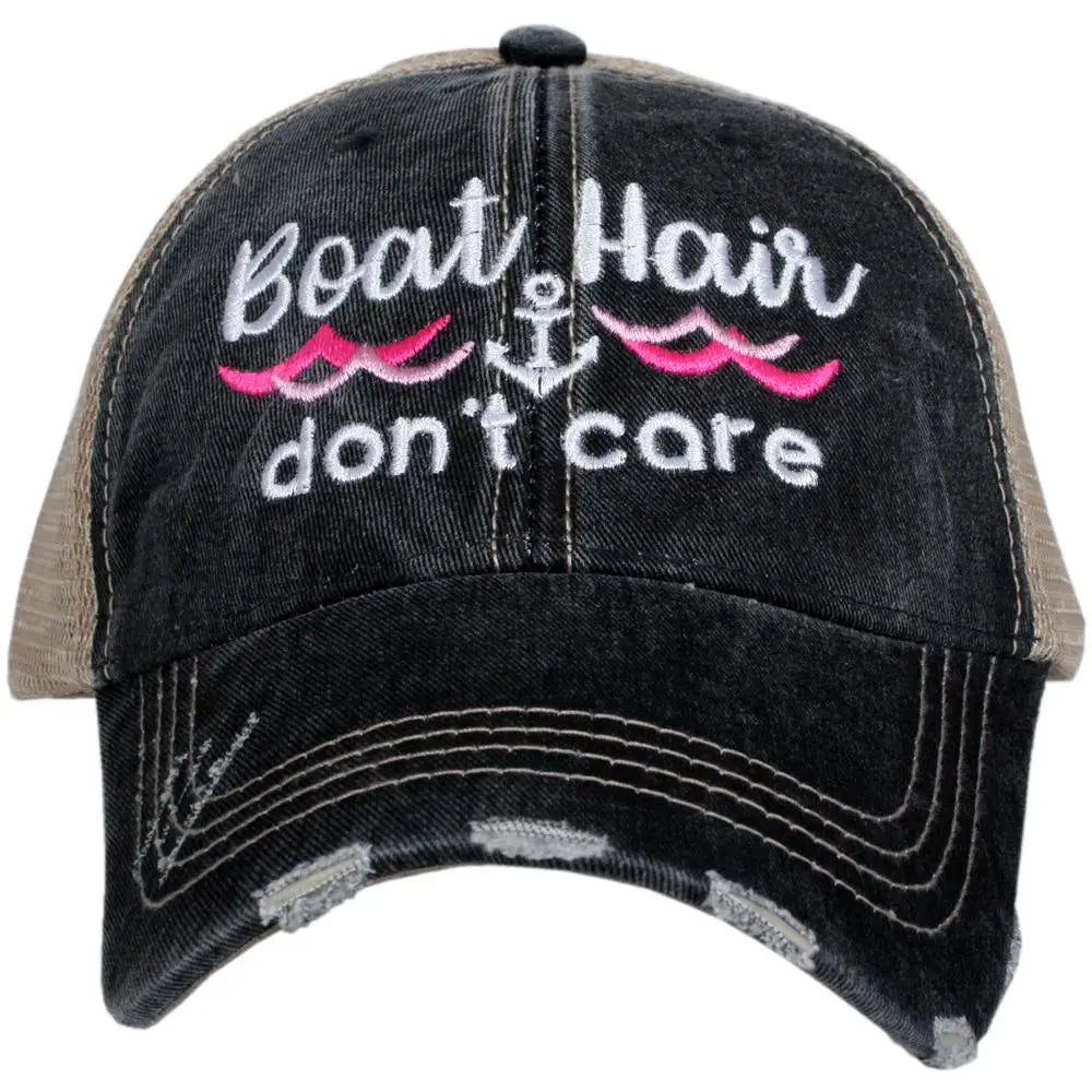 BOAT HAIR DON'T CARE TRUCKER HAT