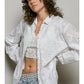 BONNIE EYELET BUTTON-UP SHIRT