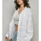 BONNIE EYELET BUTTON-UP SHIRT