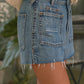 UMA HIGH RISE DENIM SHORTS