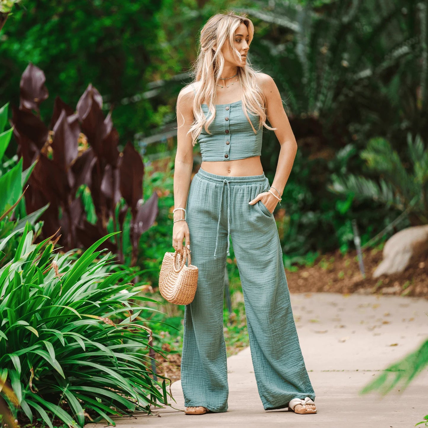 COTTON CABANA PANTS