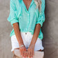 MINT CANDY BUTTON UP BLOUSE