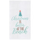 BEACHY CHRISTMAS KITCHEN TOWELS