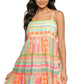 MARTINA NEUTRAL AZTEC MINI DRESS