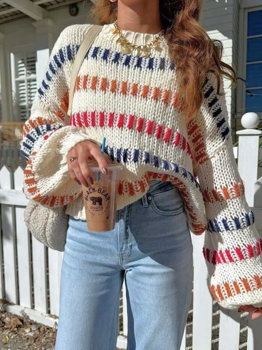 VINTAGE COLOR BLOCK SWEATER