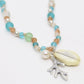 CORAL CHARM SEA GLASS NECKLACE