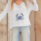 BLUE CRAB KNIT SWEATER