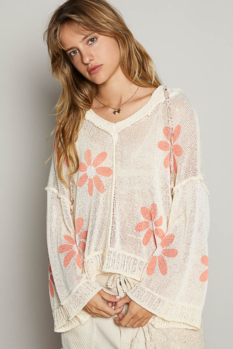 ADRIANA FLORAL HOODIE