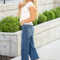 JUDY BLUE CROPPED WIDE LEG JEANS