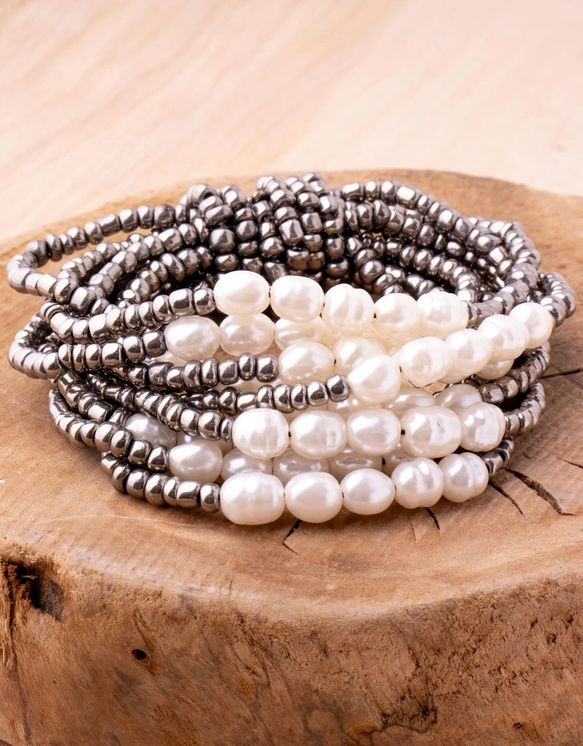 DESERT PEARL STRETCH BRACELET