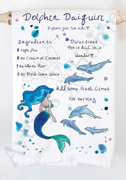 WATERCOLOR  TEA TOWELS