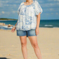 CHEYENNE TWO TONE TOILE PRINT TOP
