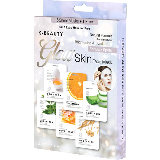 GLOW SKIN FACE MASK SIX PACK