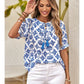 GEOMETRIC PRINT BLOUSE