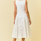 GINGER CONTRAST STITCH DRESS